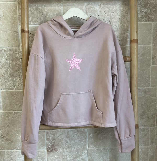 Sudadera rosa estrella