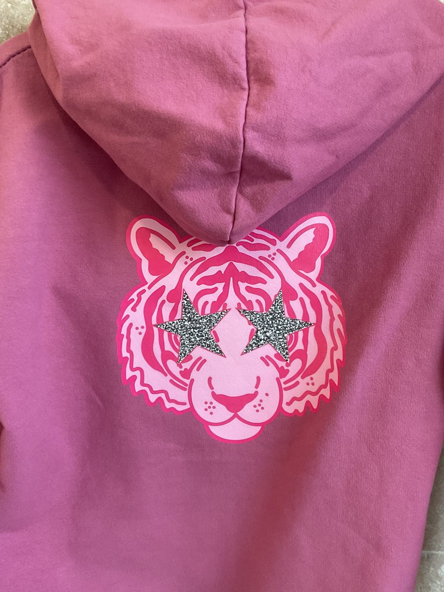 Sudadera rosa tigre - Imagen 2