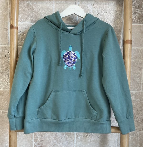 Sudadera verde tortuga