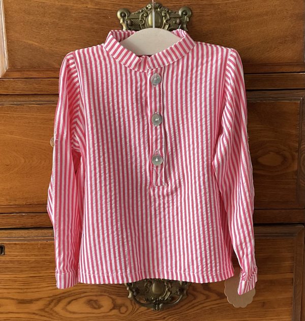 camisa tirilla rayas rojas