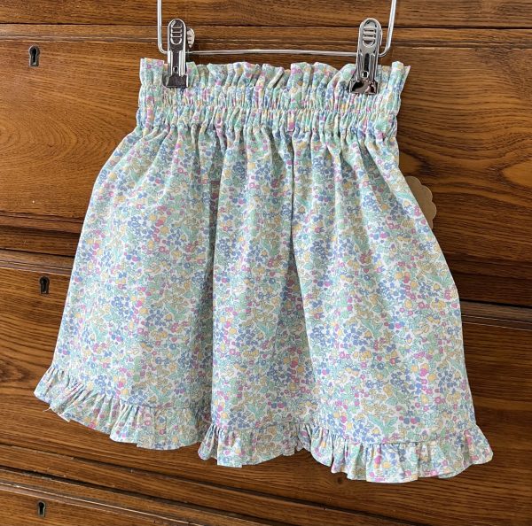 falda rizada liberty agua